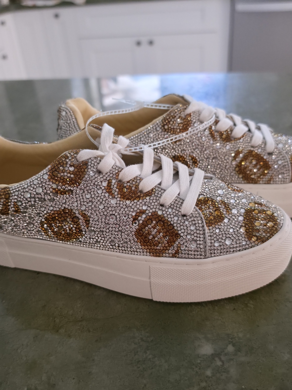 Football Betsey Johnson  Women's Sneakers 7.5 - Picture 3 of 6